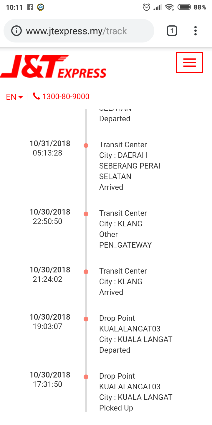 Check tracking j&t express malaysia