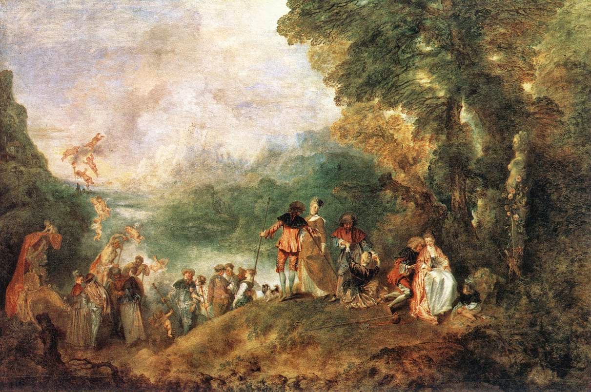 Pèlerinage à Cythère Watteau fete galante