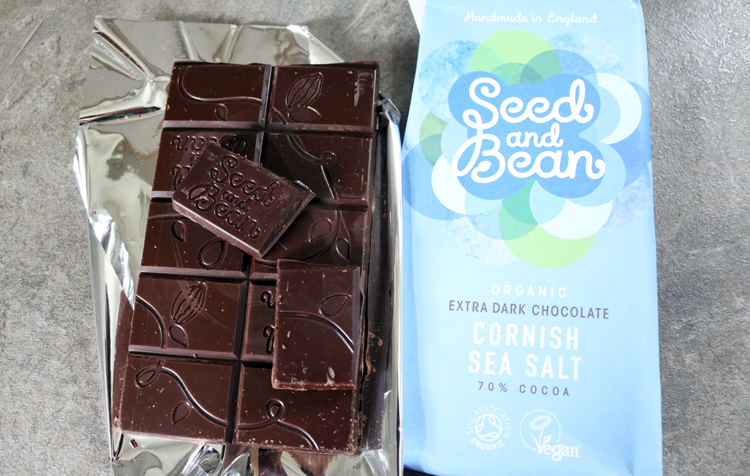 Seed and Bean Organic Extra Dark Chocolate Cornish Sea Salt review