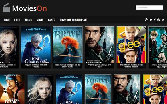 Movies On Blogger Template
