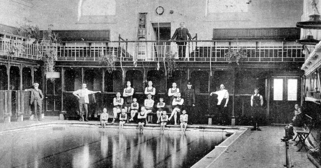 Tour Scotland Old Photograph Public Swimming Baths Perth Scotland