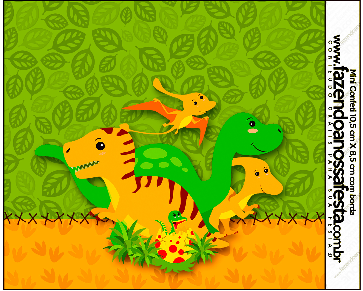 Fiesta de Dinosaurios Etiquetas para Candy Bar de Cumpleaños para Imprimir Gratis. Ideas y