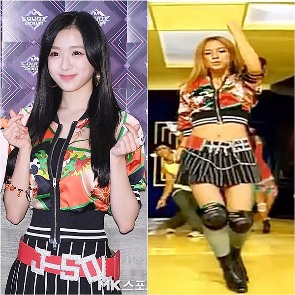 에이프릴 이효리 의상 오마주 | 인스티즈