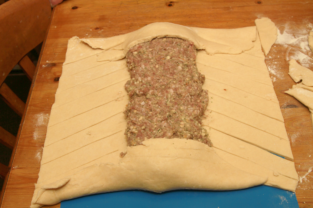The Chicken Keeper's Kitchen All Wrapped Up! Joan's Sausage Meat Plait