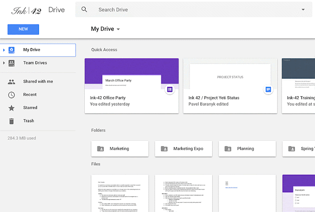 Google Operating System: New Google Drive Interface