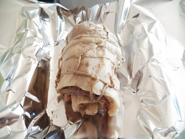 Rullepølse after being cooked