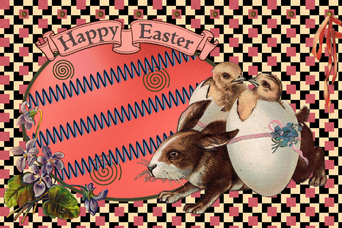 Anne's Creative Cornucopia "Happy Easter" Postcard