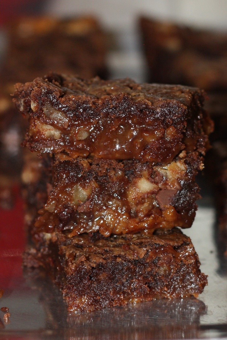 Mormon Mavens in the Kitchen German Chocolate Caramel Brownies