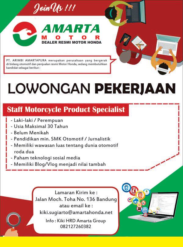 Lowongan Kerja Amarta Motor Lowongan Kerja Terbaru Indonesia 2021