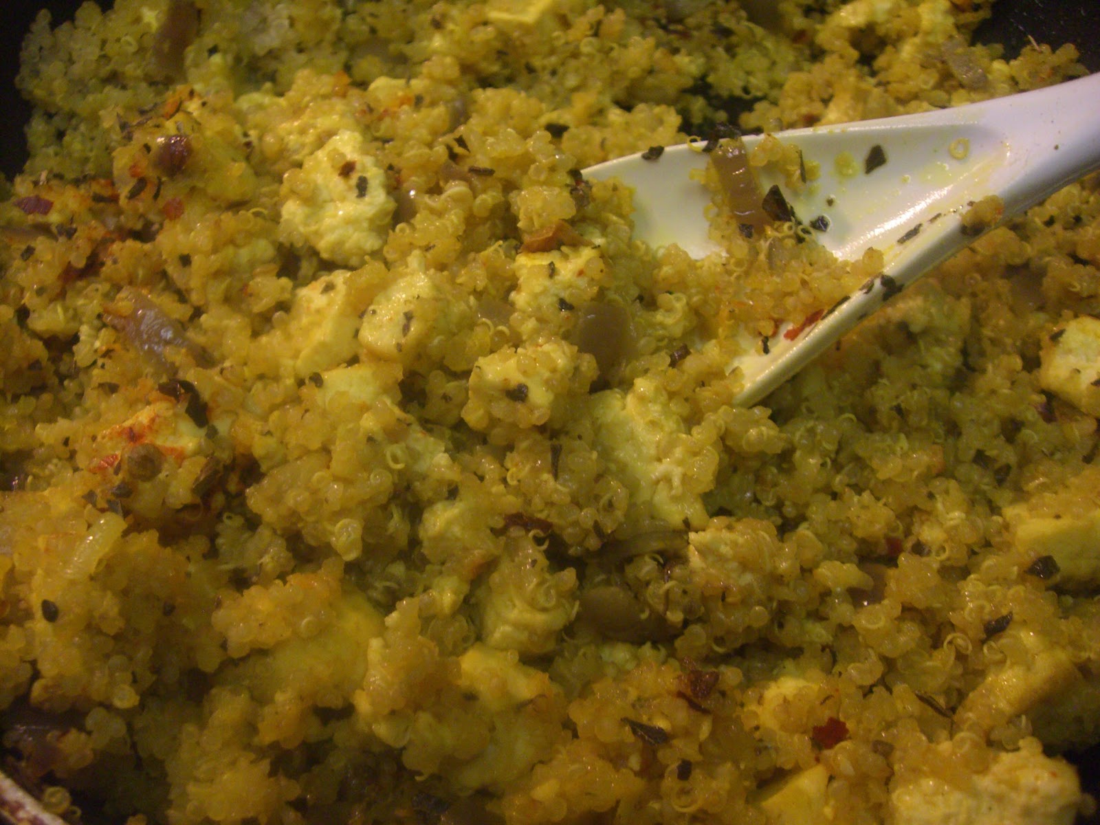 AfroVeganChick Quinoa & Tofu Breakfast Scramble