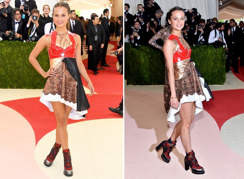 Alicia Vikander Shows Off Legs in Edgy Met Gala 2016 Look, 2016 Met Gala, Alicia  Vikander, Met Gala