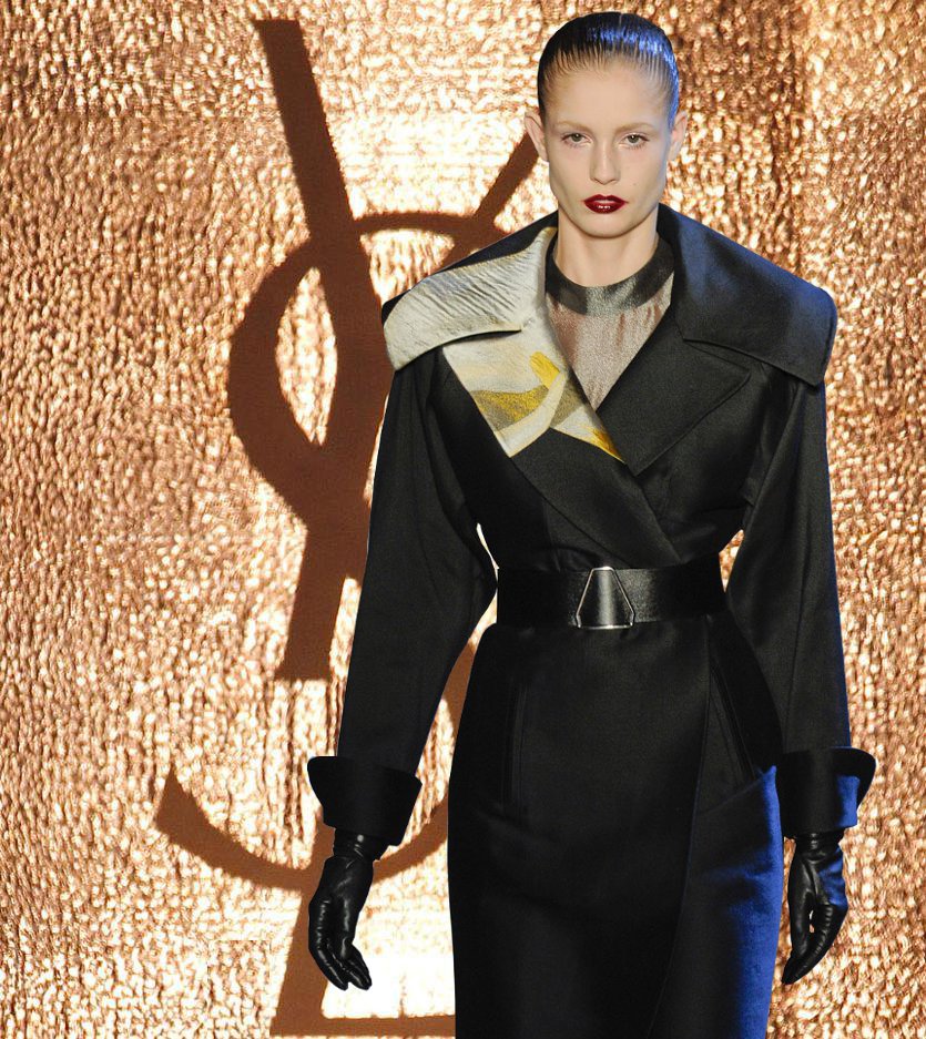 Fashion & Lifestyle Yves Saint Laurent Trench Coats Fall 2012 Womenswear