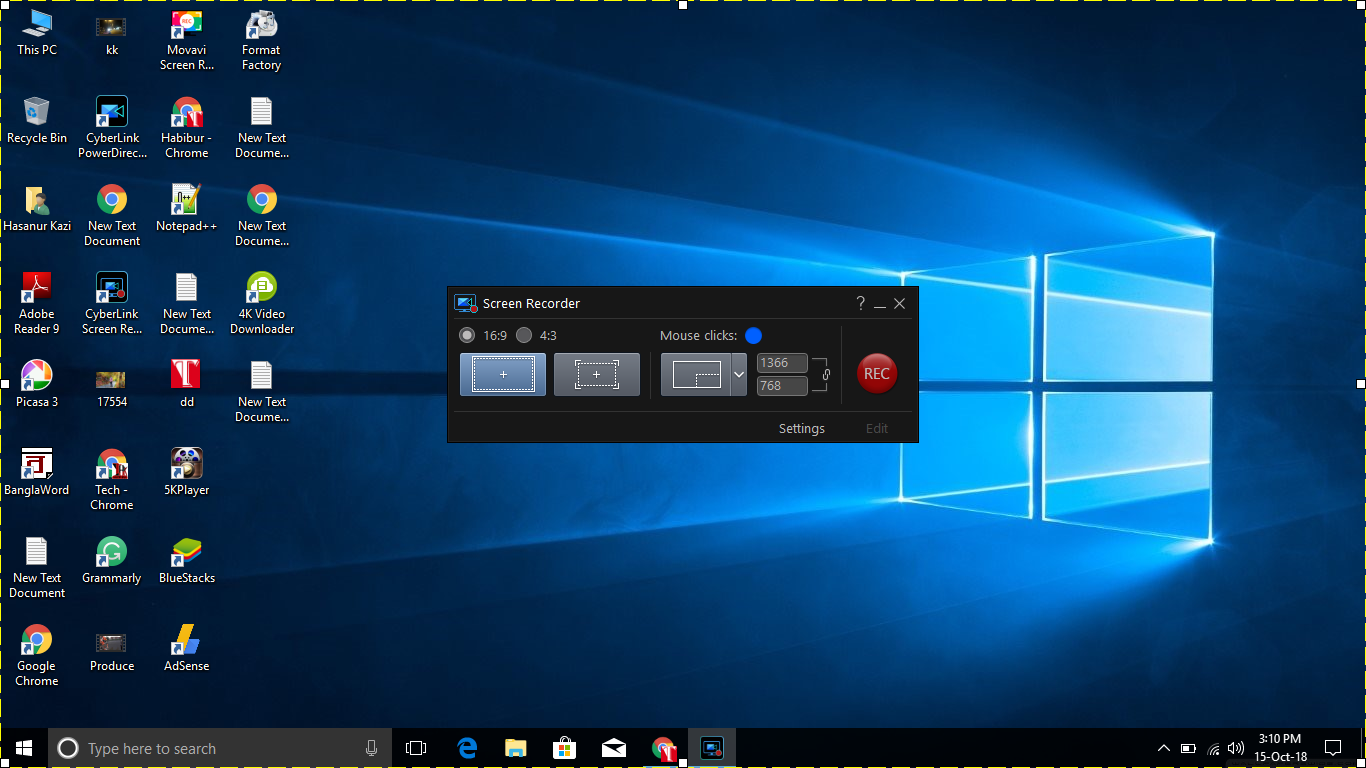 easy screen recorder windows 10