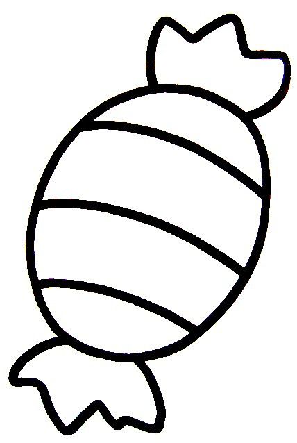 Tranh tô màu cái kẹo cho bé ba tuổi