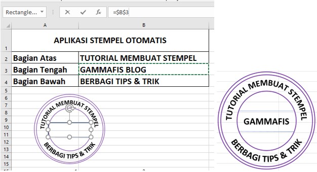 Cara Buat Stempel Otomatis Di Microsoft Excel