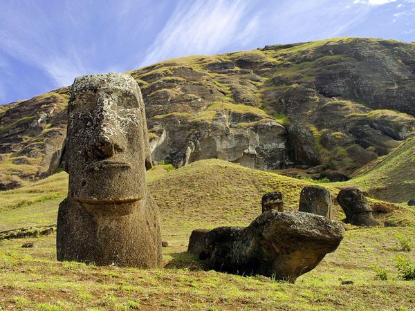 mother nature: Moai, Easter Island
