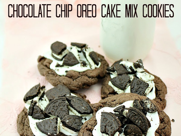 Chocolate Chip Oreo Cake Mix Cookies