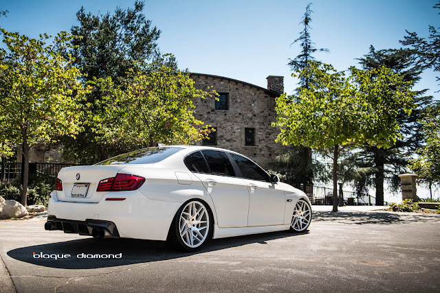 2015 BMW 5 Series Fitted With 20 Inch BD-3’s in Silver - Blaque Diamond Wheels