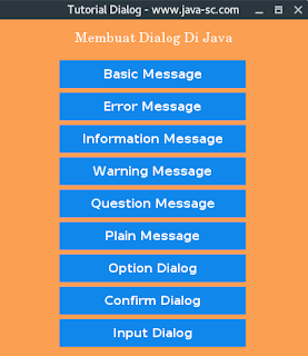 Cara Membuat Pesan Dialog Di Java Netbeans