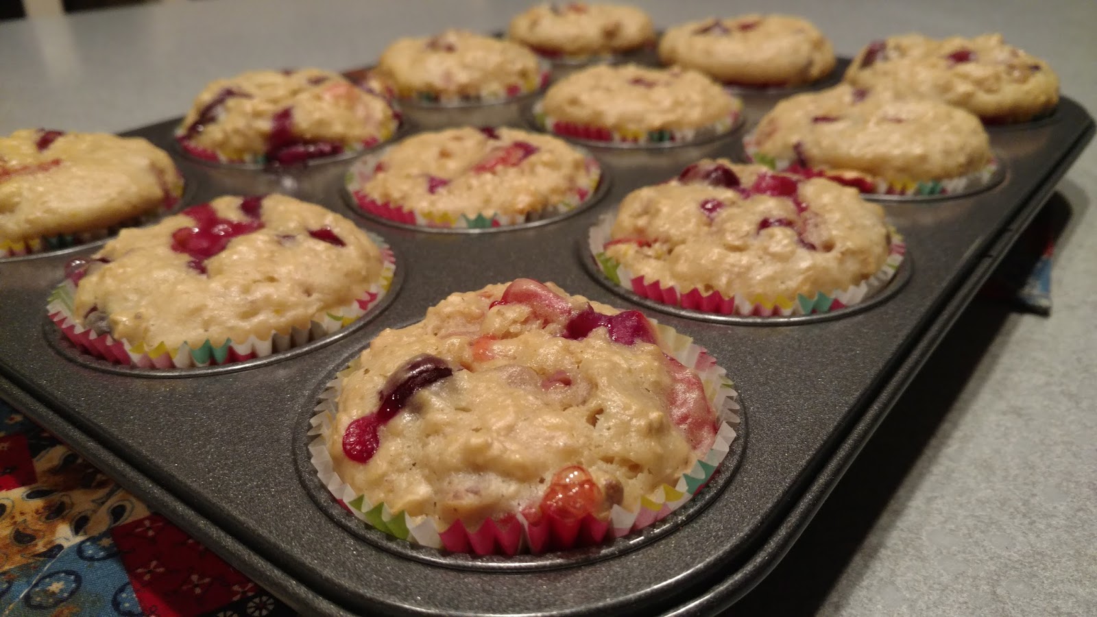 Berry Oatmeal Greek Yogurt Muffins