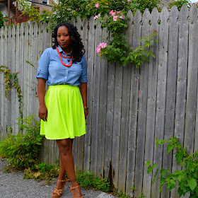 Neon Skirt | Thriftanista 