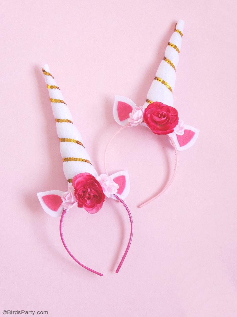 DIY Unicorn Headbands! Cute and easy kids craft idea! #diy #kidscraft #unicorndiy #unicorn #unicorntheme #unicorncraft