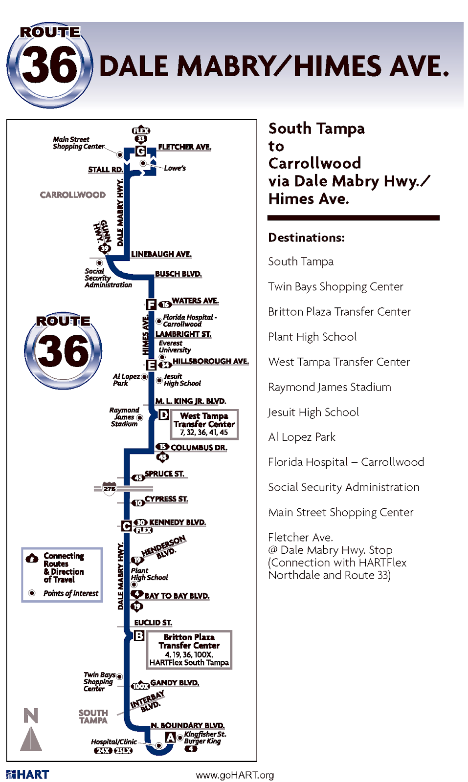 In Transit The Official HART Transit Blog Route of the Week Route 36