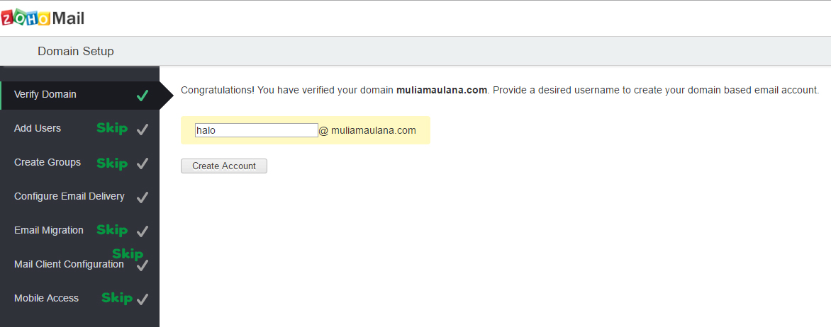 Membuat Alamat Email Dengan Domain Sendiri