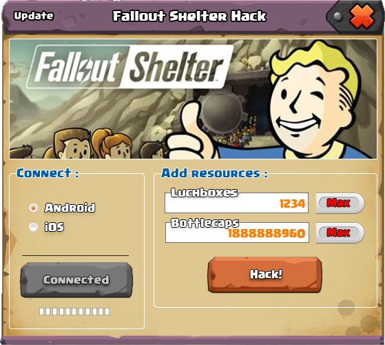 Fallout Shelter Hack Tool
