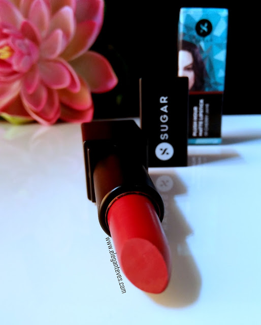 SUGAR Plush Hour Matte Lipstick 01 Cherry Jane review swatch