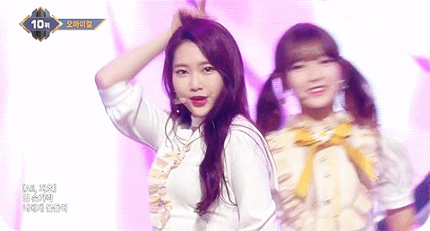 오마이걸 20170511 엠카운트 다운 무대.gif | 인스티즈