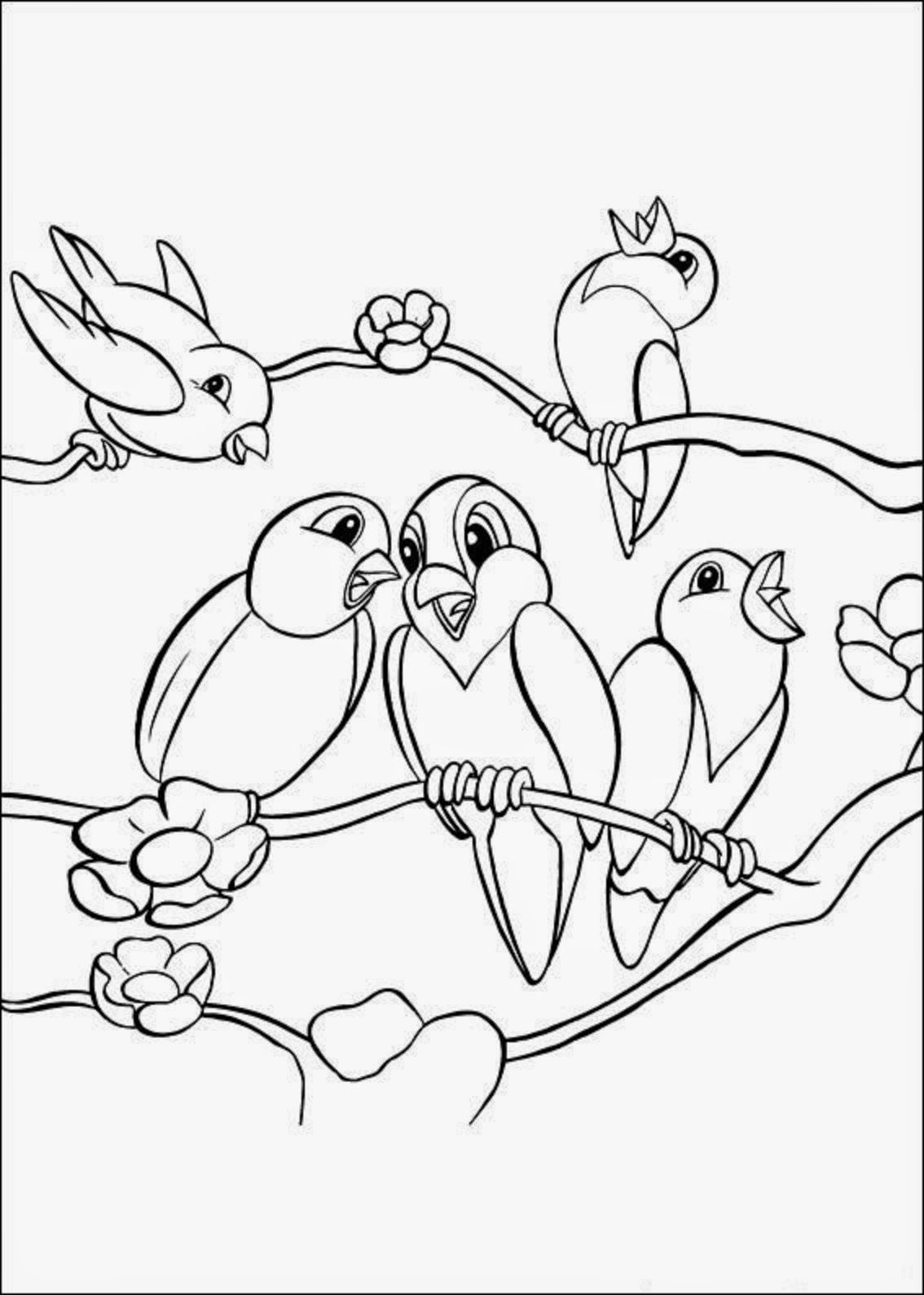 Beauyiful Sweet Little Tweety Bird Colour Drawing HD Wallpaper