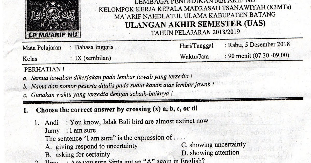 25 Contoh Soal Olimpiade Bahasa Inggris Smp Kumpulan Contoh Soal 25 Contoh Soal Olimpiade Bahasa Inggris Smp Kumpulan Contoh Soal