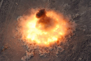 detonation of bomb