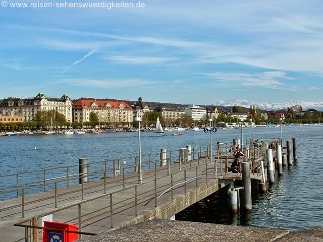Zürichsee und Alpen Zürich See und Alpen