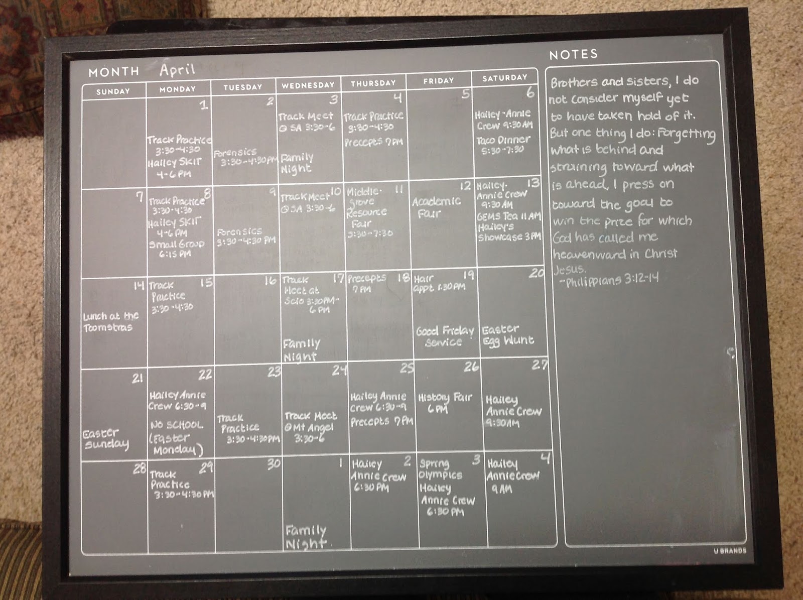 19 Miles and Counting: Busy Mom Diaries: Calendars