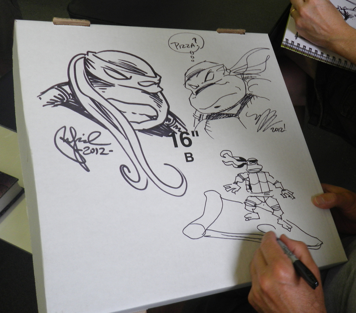 Peter Laird's TMNT blog: Shellback Artworks group signing August 11, 2012