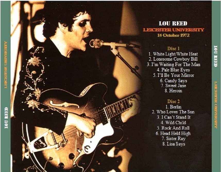 T.U.B.E. Lou Reed 19721014 Leicester, UK (AUD/FLAC)