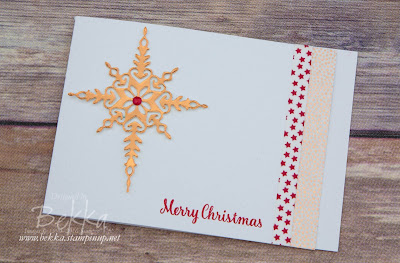 Star of Light Offset Fold Christmas Card