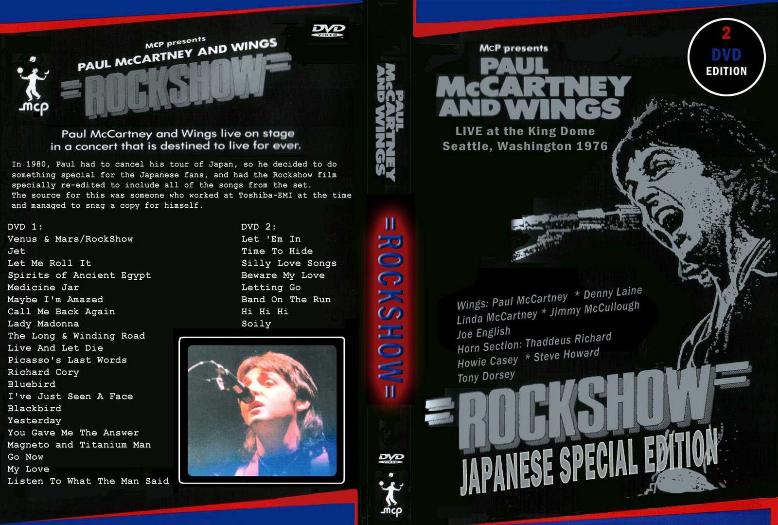 DVD Concert TH Power By Deer 5001 Paul MCARTNEY & Wings 1976 Rock