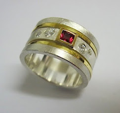 Spinning Red Sapphire Ring