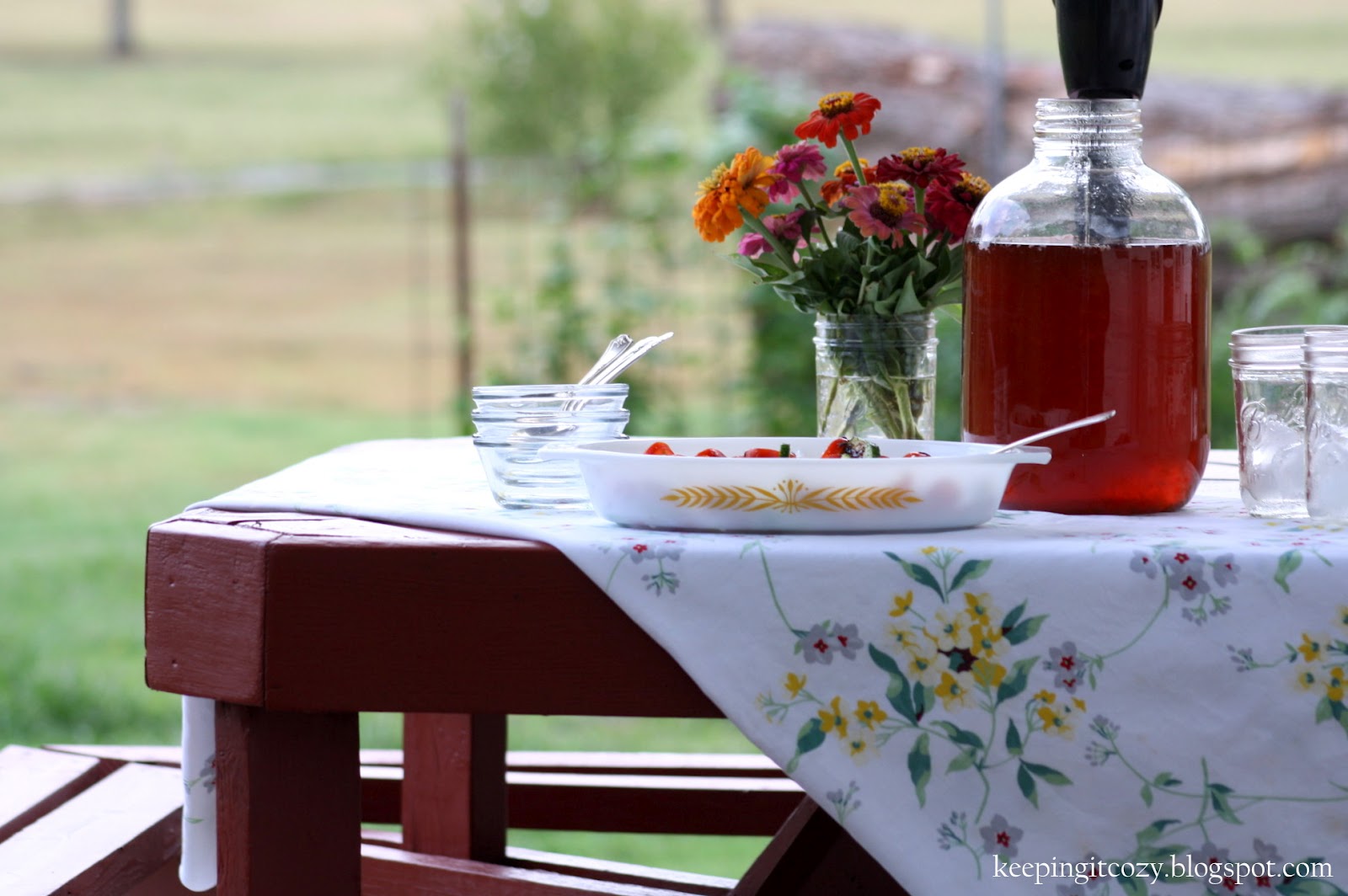 Keeping It Cozy: A Picnic Table