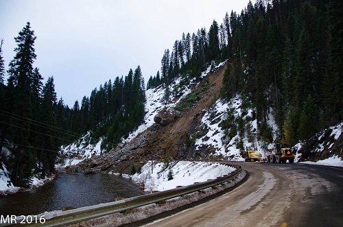 Landslide disaster in Elk City, Idaho