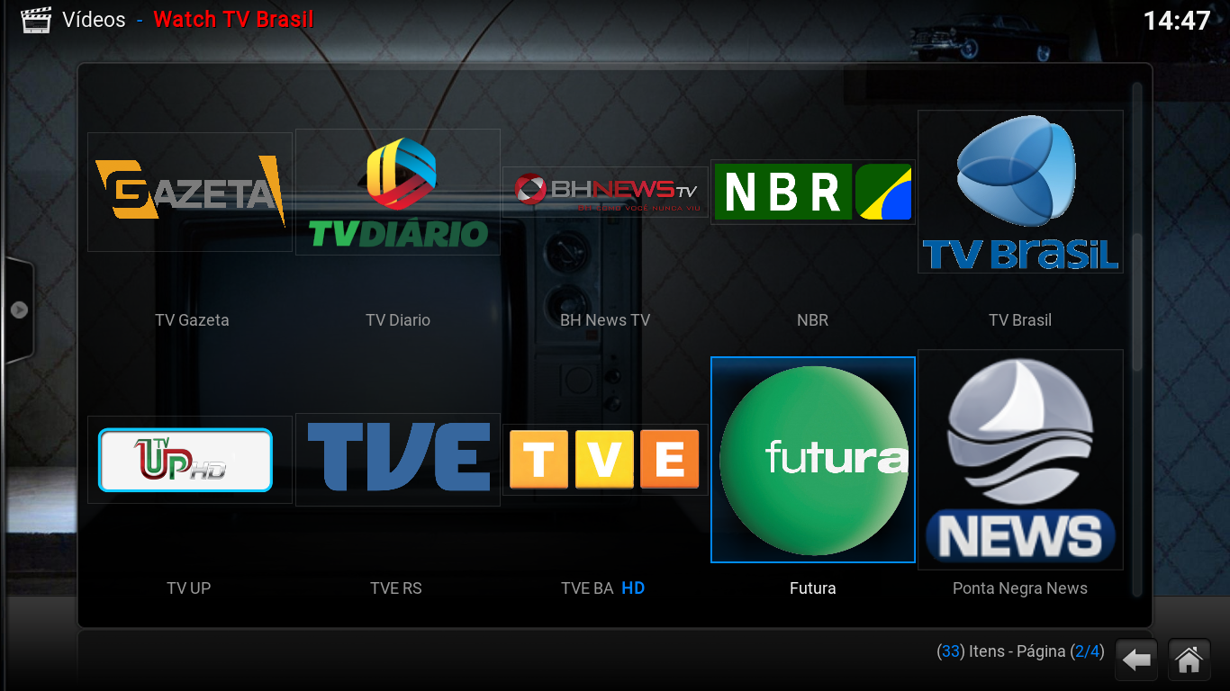 Buscar Tutoriais KODI AddOn Watch TV Brasil Filmes, Séries, Canais