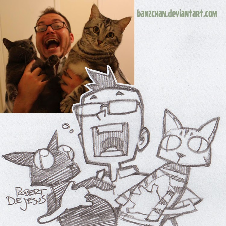 10-Robert-DeJesus-Selfies-made-into-Animé-Drawings-www-designstack-co