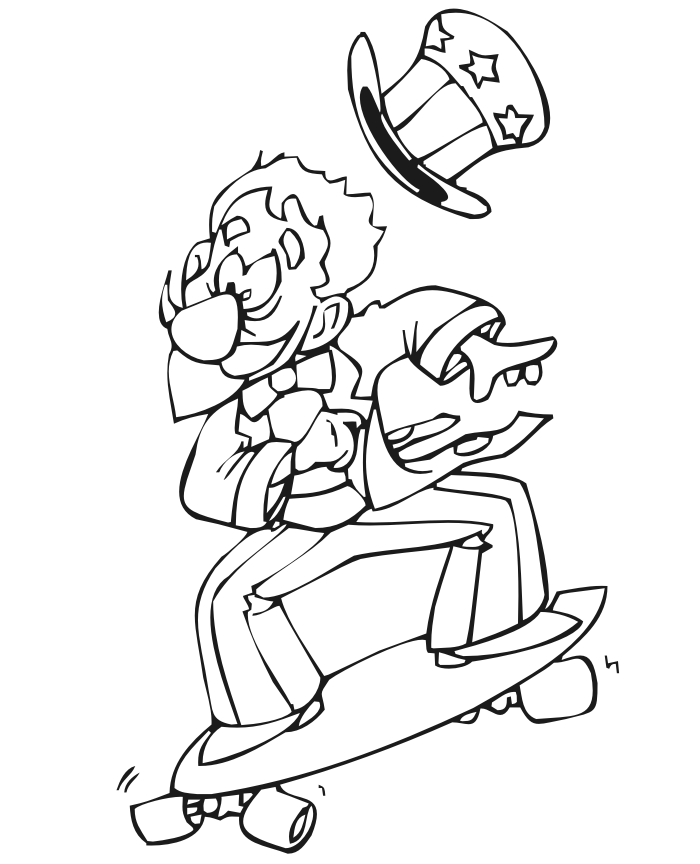 Coloring Pages for Kids Skateboard Coloring Pages