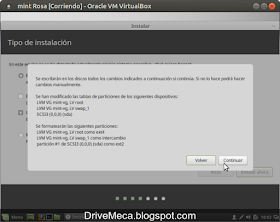 DriveMeca instalando Linux Mint 17.3 Rosa paso a paso
