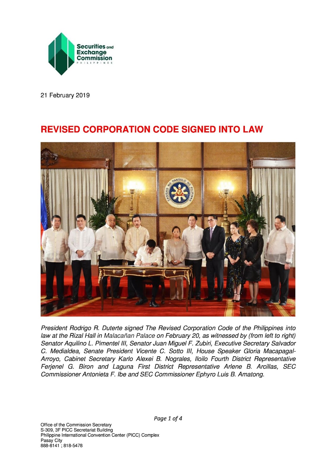 philippine real estate laws REVISED CORPORATION CODE SIGNED INTO LAW