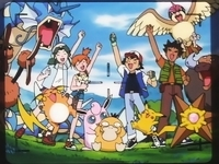 Ash y sus amigos en accion