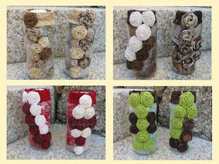 Frascos/Potes de Vidro Decorados Castiçais/Porta Velas